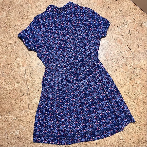 Mountain Khakis Wild Flower Pintuck Rayon Dress In Twilight Print Sz M - Picture 12 of 15